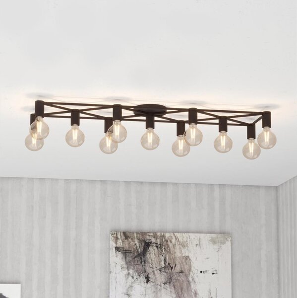 Eglo 43722 - Stropní svítidlo SPEKE 11xE27/40W/230V černá