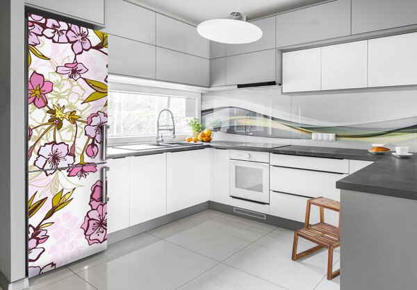 Fototapeta samolepící na ledničku Květy višně FridgeStick-70x190-f-63762757