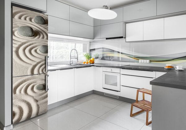 Nálepka na ledničku Kameny na písku FridgeStick-70x190-f-62866074