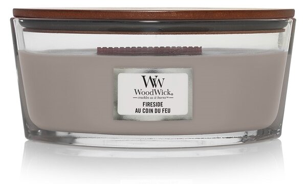 WoodWick Fireside svíčka loď