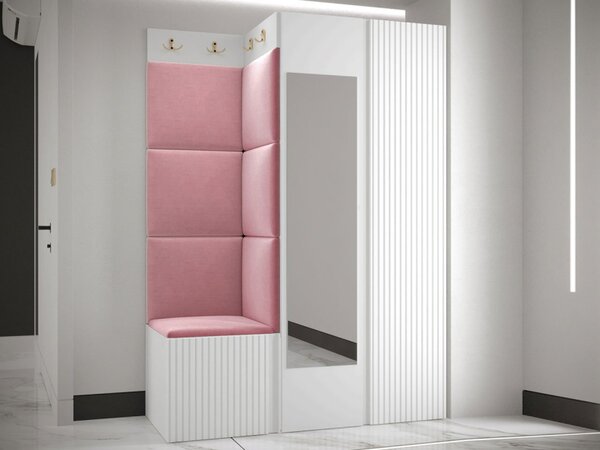 Předsíňová sestava Towiro Slim XXIV, Barva: černá, Barva látek:: Abriamo 03 5903211370847