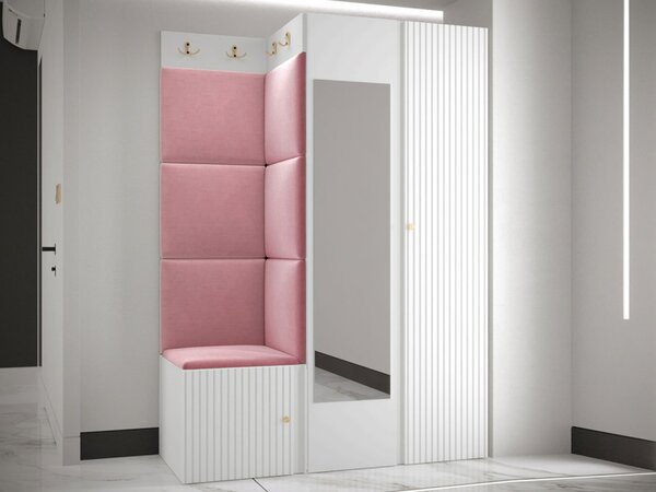 Předsíňová sestava Towiro Slim XXIV, Barva: černá, Barva látek:: Abriamo 03 5903211370847