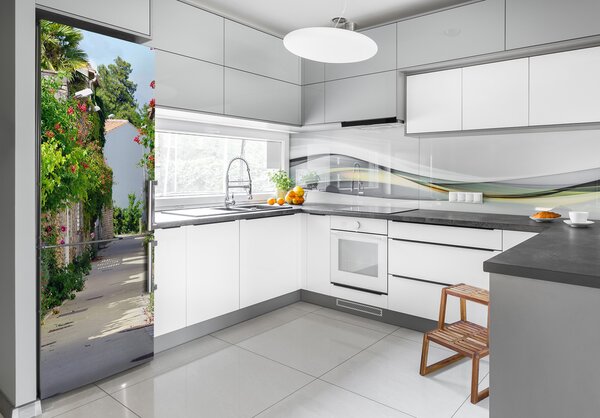 Tapeta na ledničku na výměr Francouzské uličky FridgeStick-70x190-f-64004203