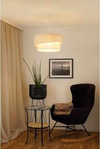 Brilagi - Lustr na lanku SHINE 1xE27/15W/230V pr. 50 cm krémová