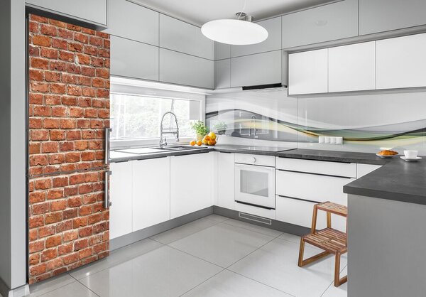 Nálepka tapeta na ledničku Zděná zeď FridgeStick-70x190-f-64783887