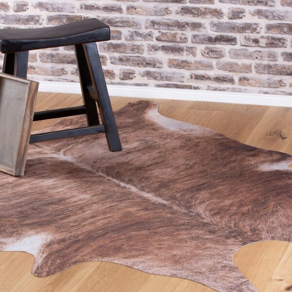 Obsession, Kusový koberec Toledo 194 brown, 155x190 tvar kožešiny, hnědá, obývací pokoj
