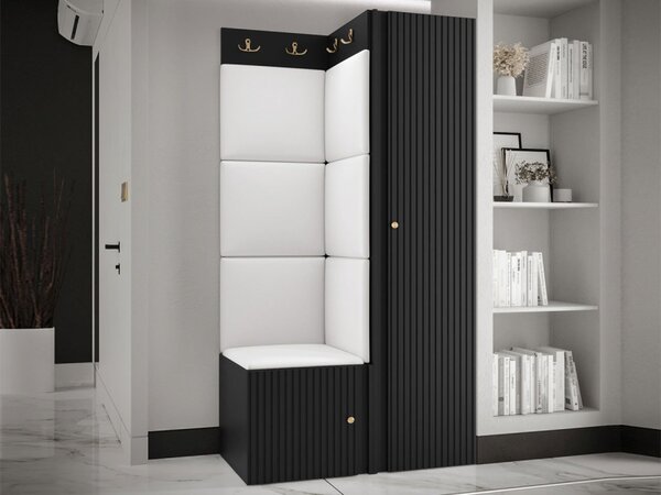 Předsíňová sestava Towiro Slim XXV, Barva: bílá, Barva látek:: Abriamo 06 5903211370878