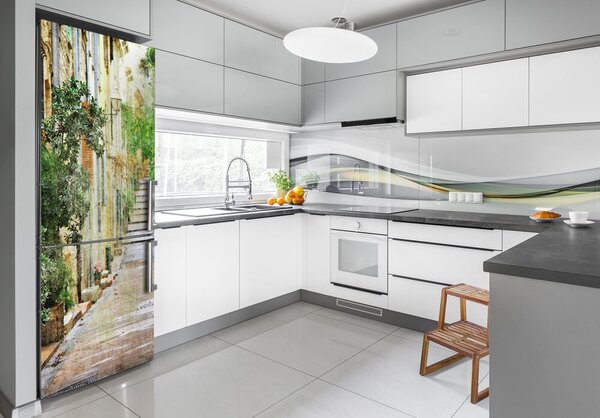 Tapeta nálepka na ledničku Italské uličky FridgeStick-70x190-f-64960095