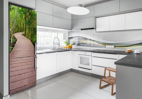 Tapeta nálepka na ledničku Stezka v pralese FridgeStick-70x190-f-65260817