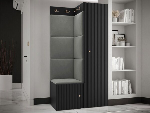 Předsíňová sestava Towiro Slim XXV, Barva: bílá, Barva látek:: Abriamo 06 5903211370878