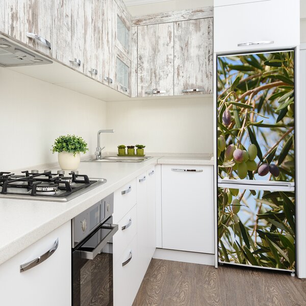 Nálepka fototapeta Olivy na stromě FridgeStick-70x190-f-65546648