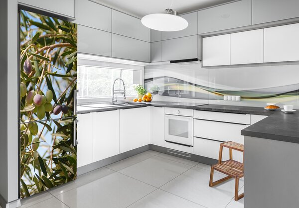 Nálepka fototapeta Olivy na stromě FridgeStick-70x190-f-65546648