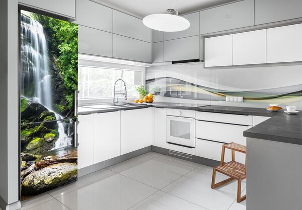 Nálepka na ledničku Vodopád v pralese FridgeStick-70x190-f-65742204