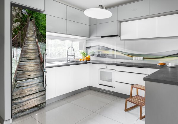Nálepka fototapeta na ledničku Visací most FridgeStick-70x190-f-66084726