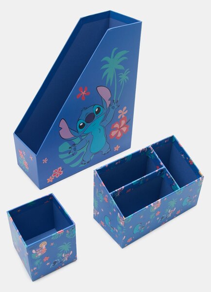 Sinsay - Sada stolních organizérů 3 pack Stitch - námořnická modrá