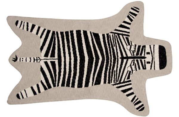 Béžový látkový koberec Quax Zebra 97 x 132 cm