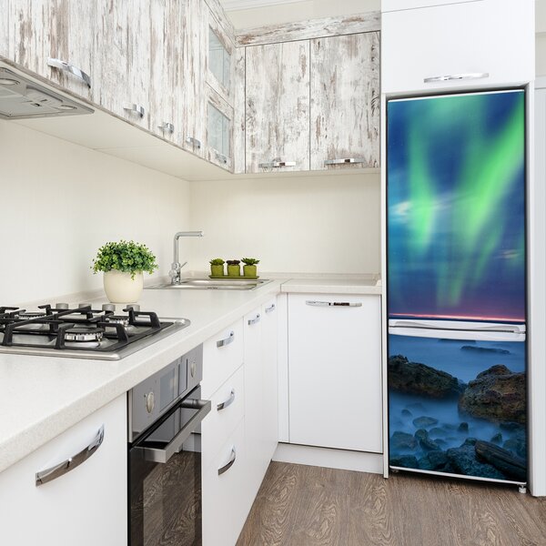 Nálepka tapeta na ledničku Polární záře FridgeStick-70x190-f-66399805