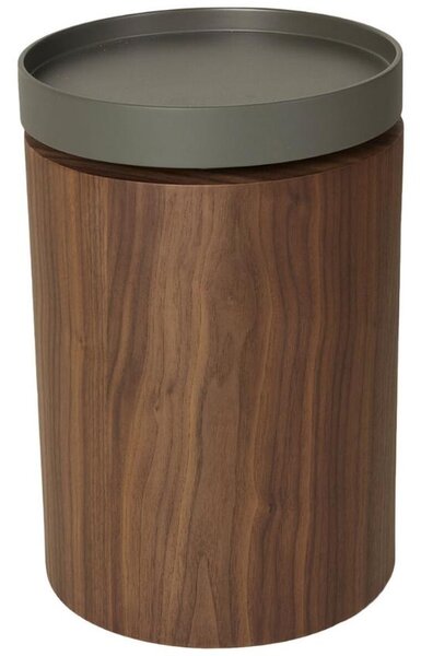 Ořechový odkládací stolek Quax Ø 30 cm s otočnou deskou