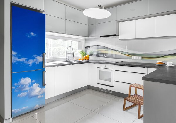 Nálepka tapeta na ledničku Mraky na nebi FridgeStick-70x190-f-67185277