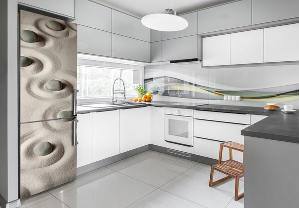 Nálepka na ledničku Kameny na písku FridgeStick-70x190-f-67014493