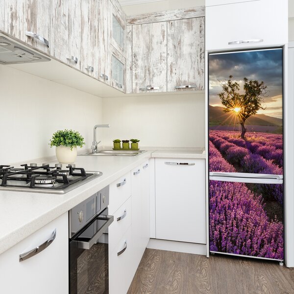Nálepka fototapeta na ledničku Pole levandule FridgeStick-70x190-f-67085325