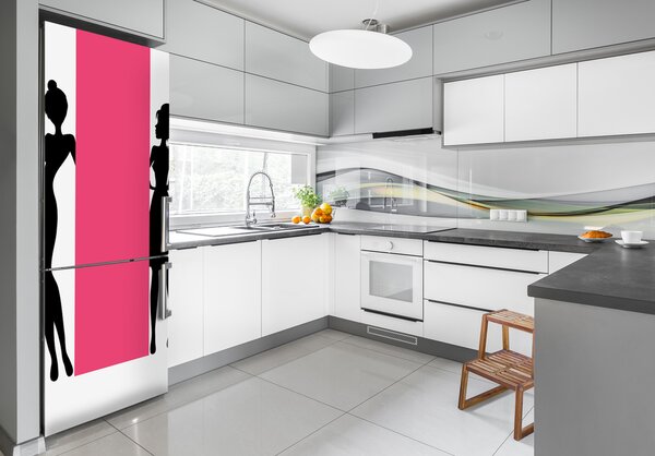 Nálepka tapeta na ledničku Siluety žen FridgeStick-70x190-f-67460757