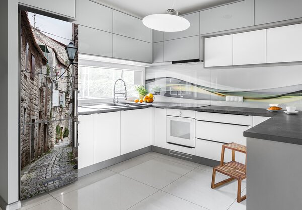 Tapeta nálepka na ledničku Ulička Chorvatsko FridgeStick-70x190-f-67304503