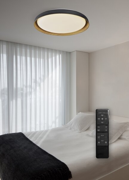 Top Light-LED Stm. stropní svítidlo SATELLITE LED/48W/230V 3000-6500K černá + DO