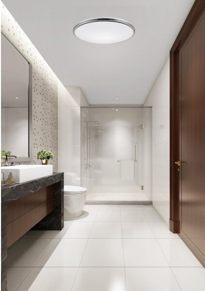 Top Light -LED Koupel. stropní svítidlo SILVER LED/18W/230V IP44 pr. 34 cm chrom