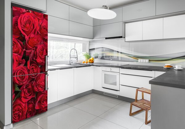 Nálepka fototapeta Červené růže FridgeStick-70x190-f-67561194