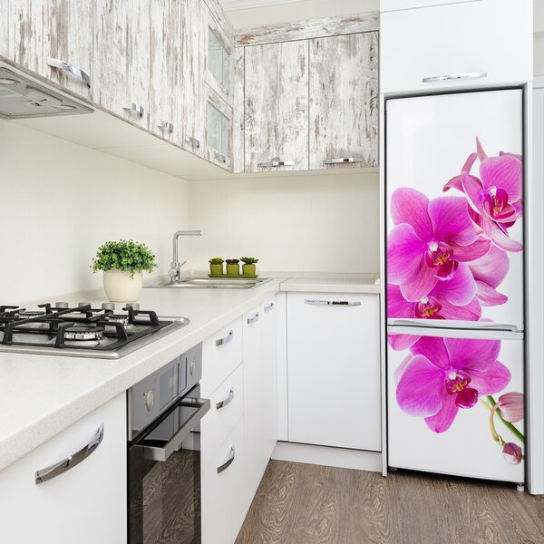 Nálepka fototapeta Růžová orchidej FridgeStick-70x190-f-67673367