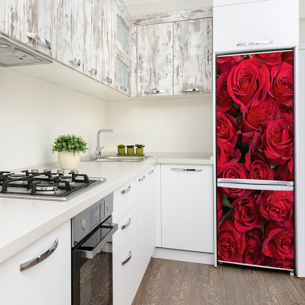 Nálepka fototapeta Červené růže FridgeStick-70x190-f-67561194