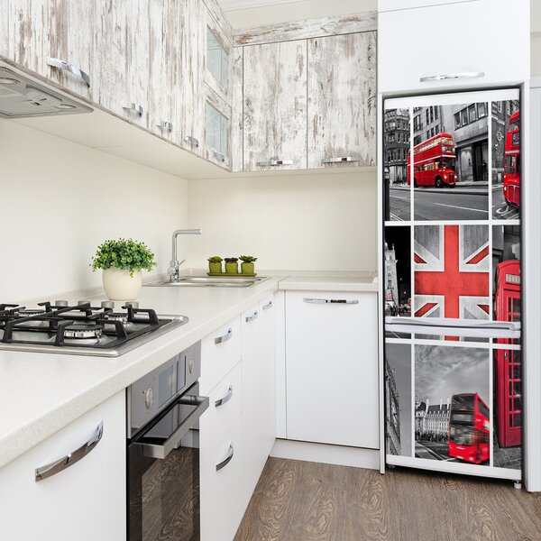 Samolepící nálepka na ledničku Koláž Londýn FridgeStick-70x190-f-67924955