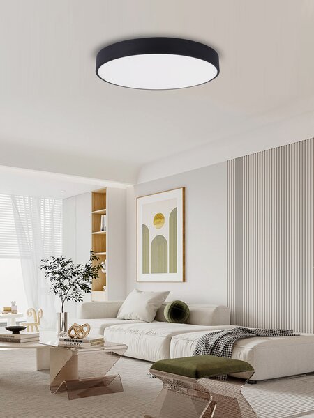 Immax NEO RONDATE SLIM Smart stropní svítidlo 80 x 7cm 65W černé Zigbee 3.0
