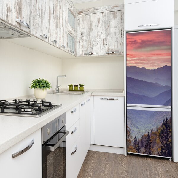 Nálepka tapeta na ledničku Mlha nad horami FridgeStick-70x190-f-67690811