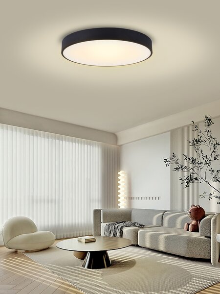 Immax NEO RONDATE SLIM Smart stropní svítidlo 80 x 7cm 65W černé Zigbee 3.0