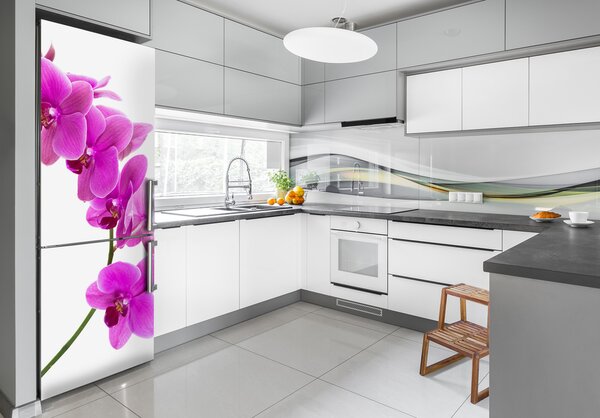 Nálepka fototapeta Růžová orchidej FridgeStick-70x190-f-67691978