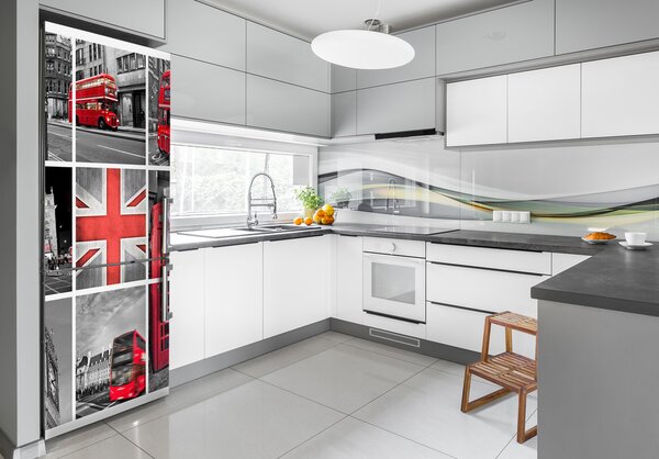 Samolepící nálepka na ledničku Koláž Londýn FridgeStick-70x190-f-67924955