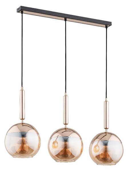 Lustr na lanku VOLDA 3xE27/15W/230V mosaz