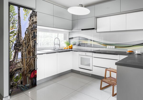 Samolepící nálepka na ledničku Eiffelova věž FridgeStick-70x190-f-68019705