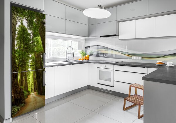 Nálepka tapeta na ledničku Stezka v lese FridgeStick-70x190-f-68588217