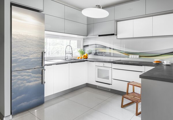 Nálepka tapeta na ledničku Let nad mraky FridgeStick-70x190-f-68449897