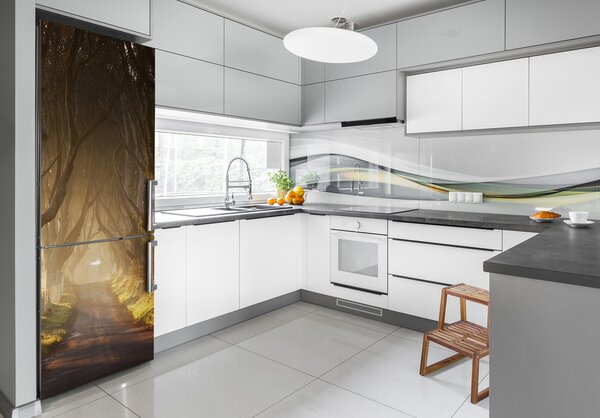 Nálepka tapeta na ledničku Stezka v lese FridgeStick-70x190-f-68778372