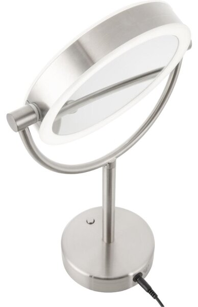 Sencor - Kosmetické zrcátko s LED podsvícením LED/5W/230V nerez