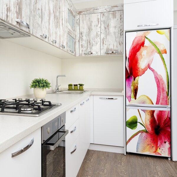 Samolepící nálepka fototapeta Květiny lilie FridgeStick-70x190-f-68744371