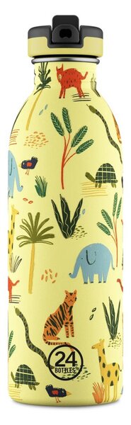 Nerezová dětská láhev Jungle Friends 500ml 24 Bottles