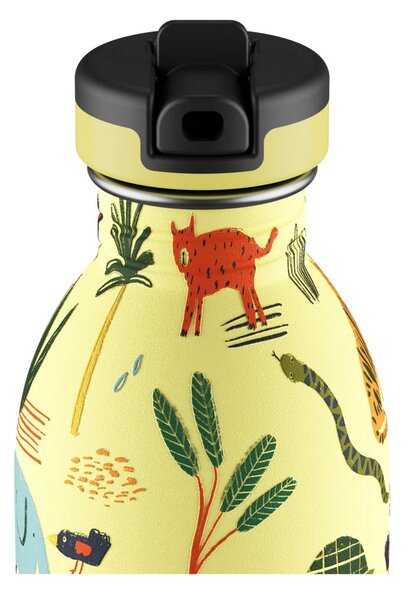 Nerezová dětská láhev Jungle Friends 500ml 24 Bottles