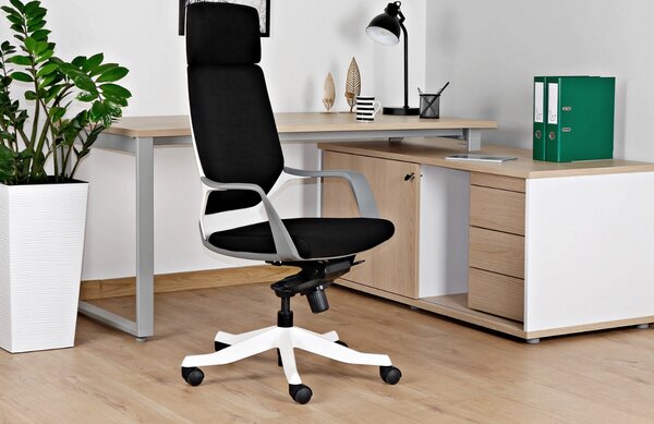 Office 360 Černé látkové kancelářské křeslo Apollon