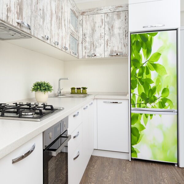 Nálepka fototapeta Zelené listí FridgeStick-70x190-f-69074600
