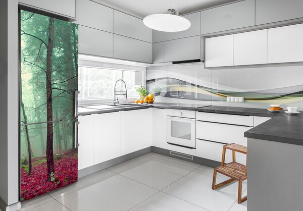 Nálepka fototapeta na ledničku Podzimní les FridgeStick-70x190-f-69969549